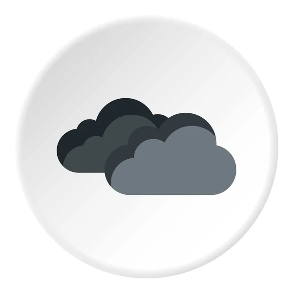 Icono de nubes, estilo plano — Vector de stock