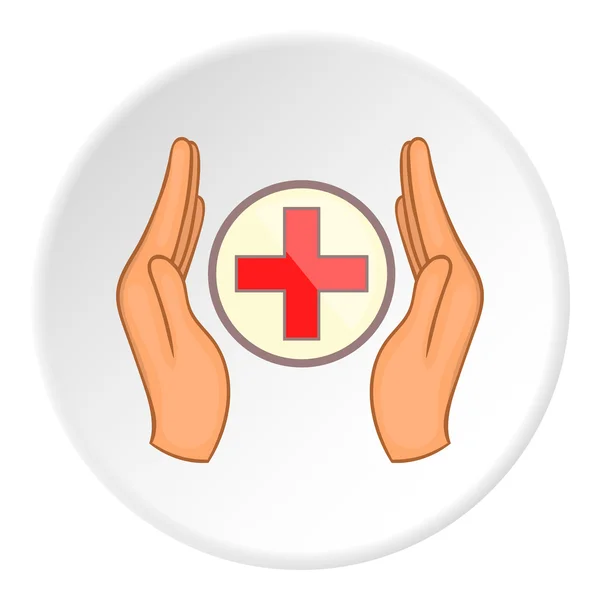 Medical cross logo, flat style — Stock Vector