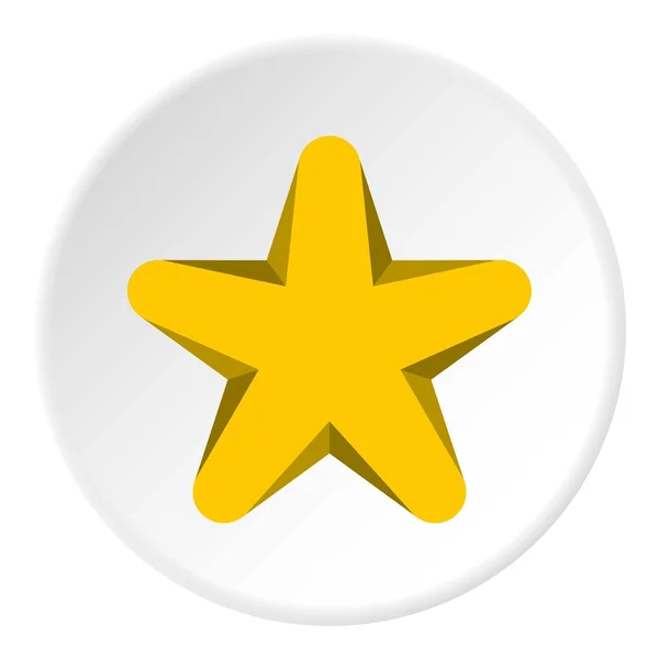 Geometric figure star icon, flat style — Stock Vector