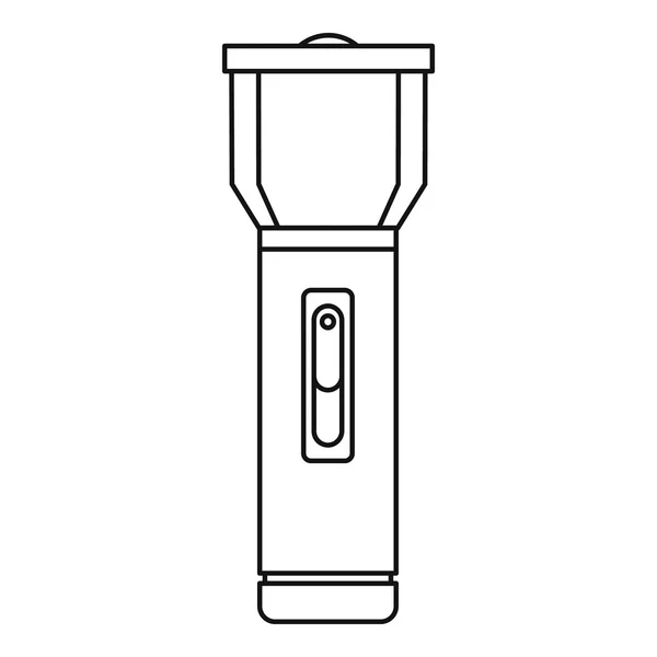 Icono de linterna, estilo de esquema — Archivo Imágenes Vectoriales