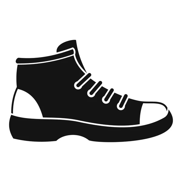 Icône de chaussure touristique, style simple — Image vectorielle