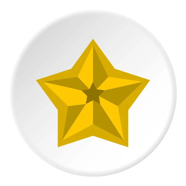 Пятиконечная звезда, плоский стиль — стоковый вектор