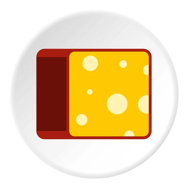 Εικονίδιο τυριού, επίπεδο στυλ — Διανυσματικό Αρχείο