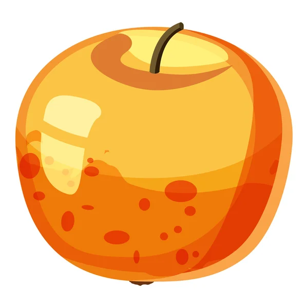 Ícone da Apple, estilo dos desenhos animados — Vetor de Stock