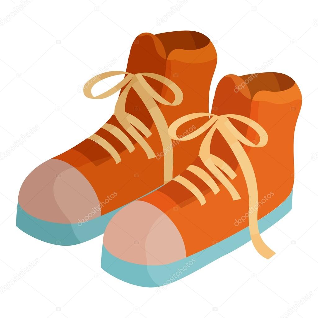 Pair of boots icon, cartoon style