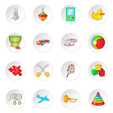 Oyuncak simgeler, karikatür tarzı