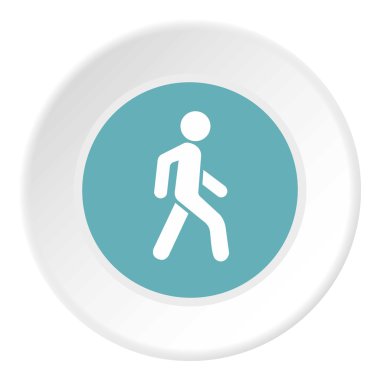 Adam yaya geçidi simgesini, düz stil