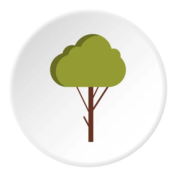 Icono de árbol esponjoso, estilo plano — Vector de stock