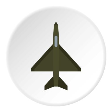 Avcı uçağı simgesi, düz stil