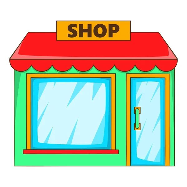 Icono de la tienda, estilo plano — Vector de stock