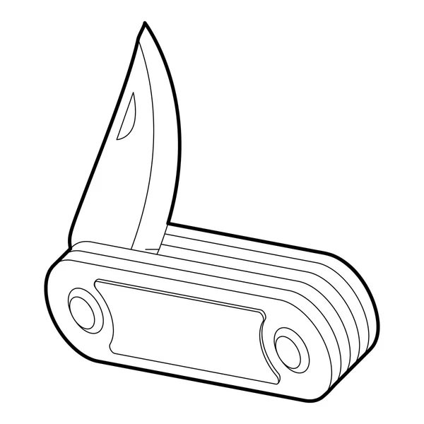 Kapesní nůž ikona, izometrické 3d styl — Stockový vektor