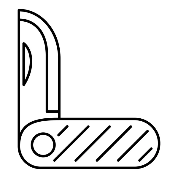 Pocket kniv metall ikon, dispositionsformat — Stock vektor