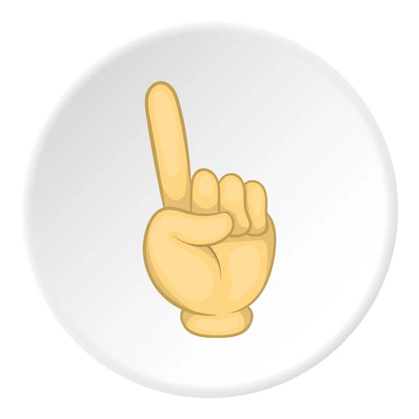 Icona del gesto del dito anteriore, stile cartone animato — Vettoriale Stock