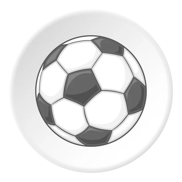 Icône de ballon de football, style dessin animé — Image vectorielle