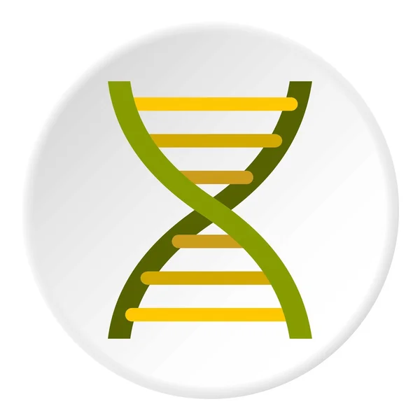 Icono de ADN humano, estilo plano — Archivo Imágenes Vectoriales