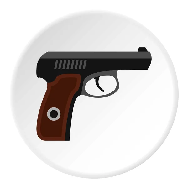Пістолетна ікона, плоский стиль — стоковий вектор