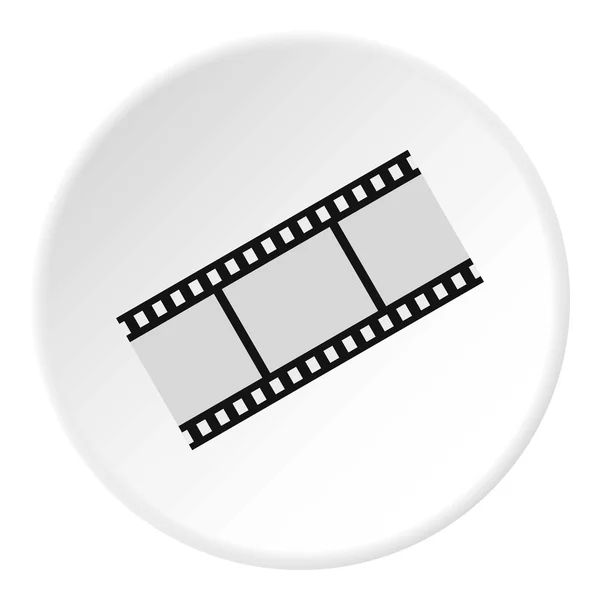 Icono de tira de película, estilo plano — Vector de stock