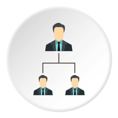 Takım çalışanları simgesinin, düz stil