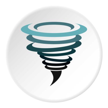 Kasırga simgesi, düz stil