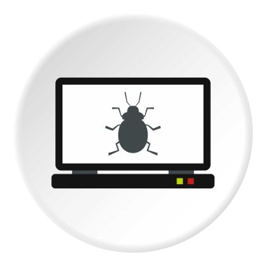 Bilgisayar simgesini, düz stil hata