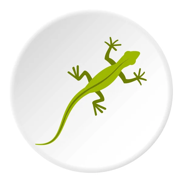Icono de lagarto, estilo plano — Vector de stock