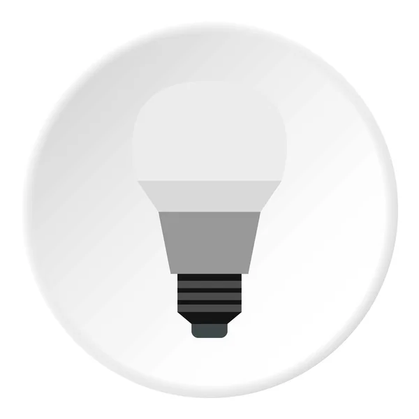 Icona della lampada, stile piatto — Vettoriale Stock