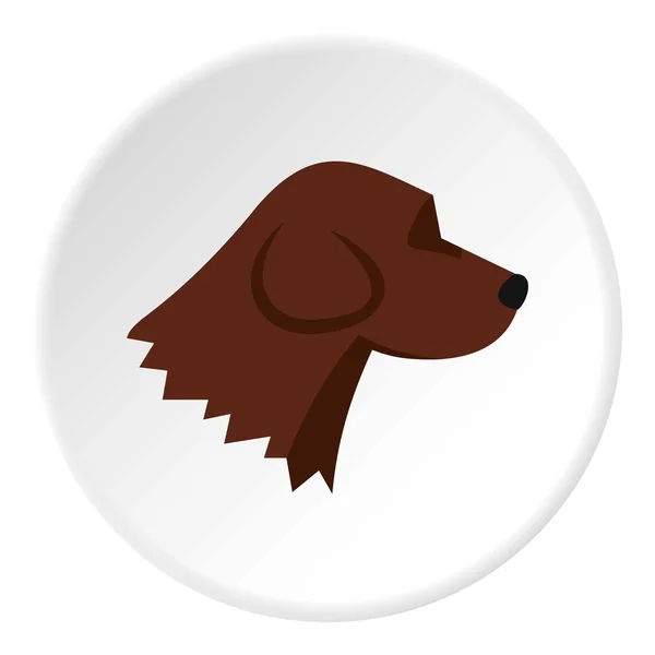 Beagle kutya ikon, lapos stílusú — Stock Vector