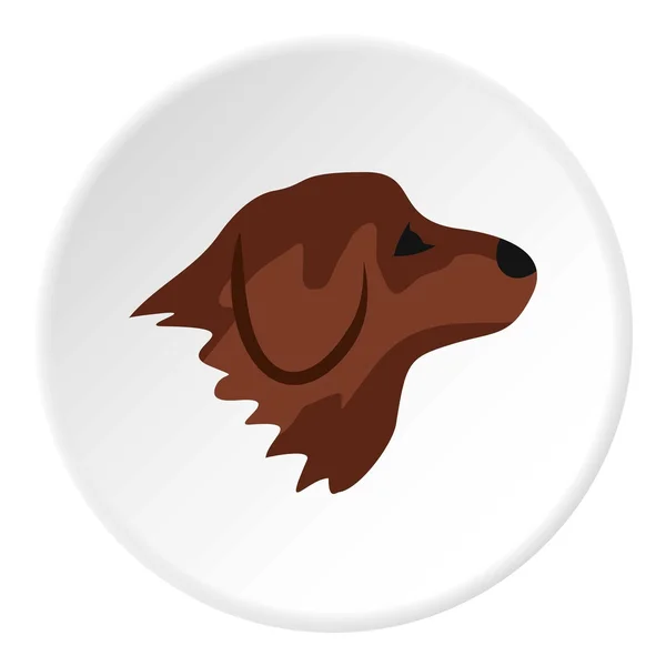 Retriever hund ikon, platt stil — Stock vektor