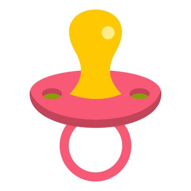 Bebek emziği simgesi, düz stil