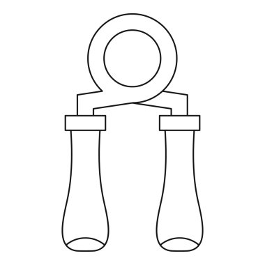 el kavrama egzersiz simgesi, anahat stili