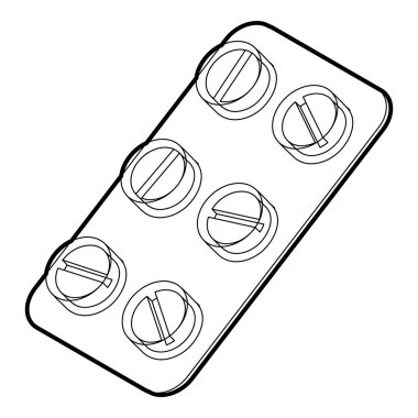 İlaç ikonu, taslak biçimi