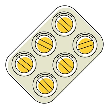 Hapları simgesi, düz stil