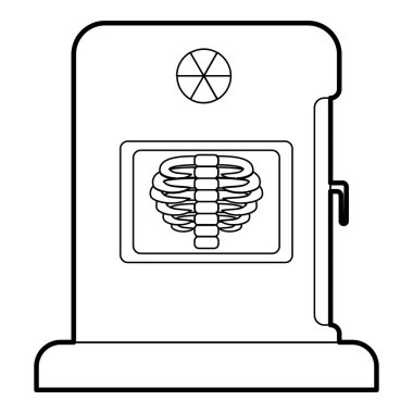X-Ray cihazları simgesi, anahat stili