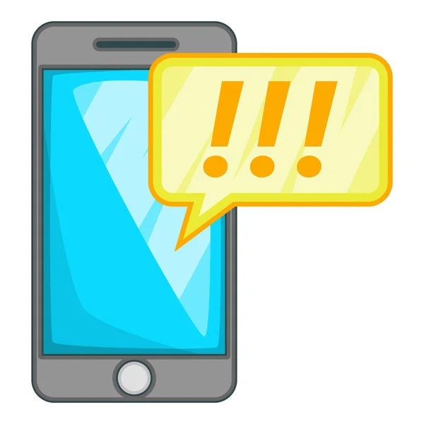 Icono del teléfono móvil, estilo de dibujos animados — Vector de stock