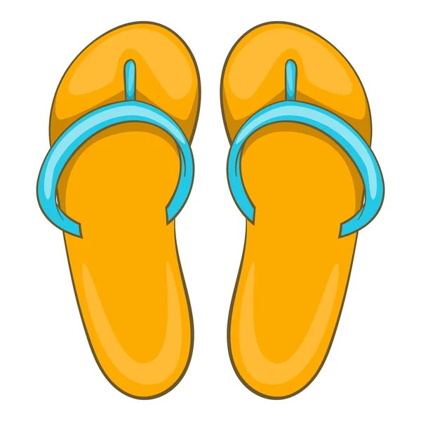 Slippers pictogram, cartoon stijl — Stockvector