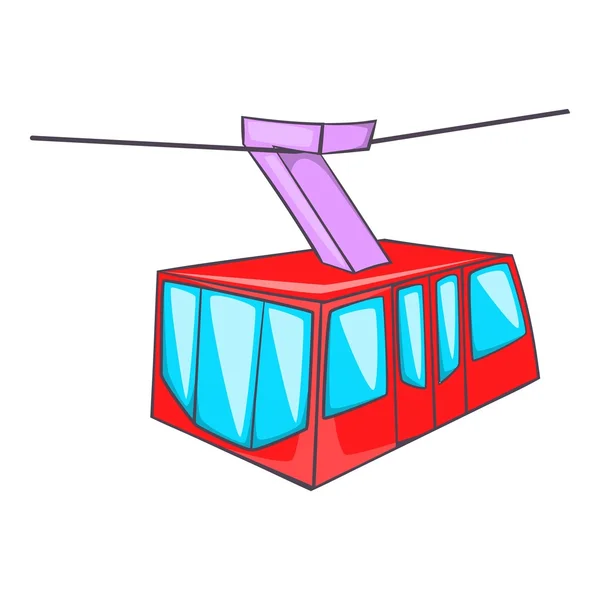 Ikone der Straßenbahn in Istanbul, Cartoon-Stil — Stockvektor