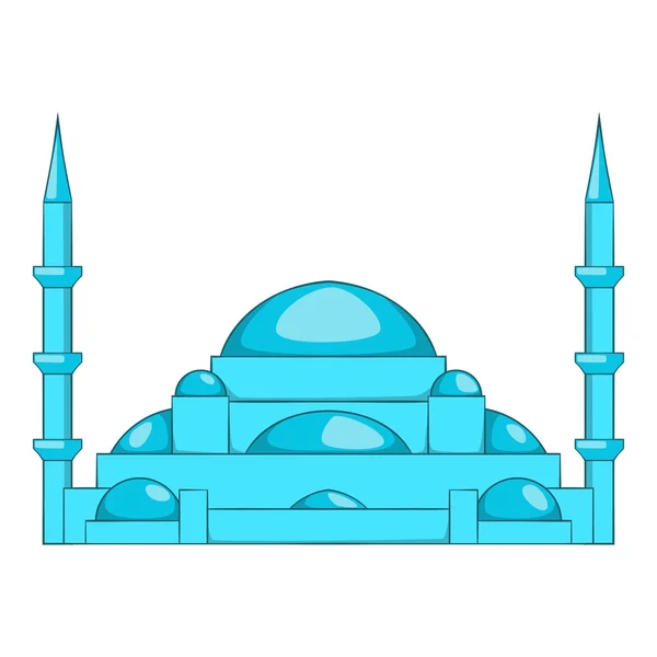 Ícone de mesquita, estilo cartoon — Vetor de Stock