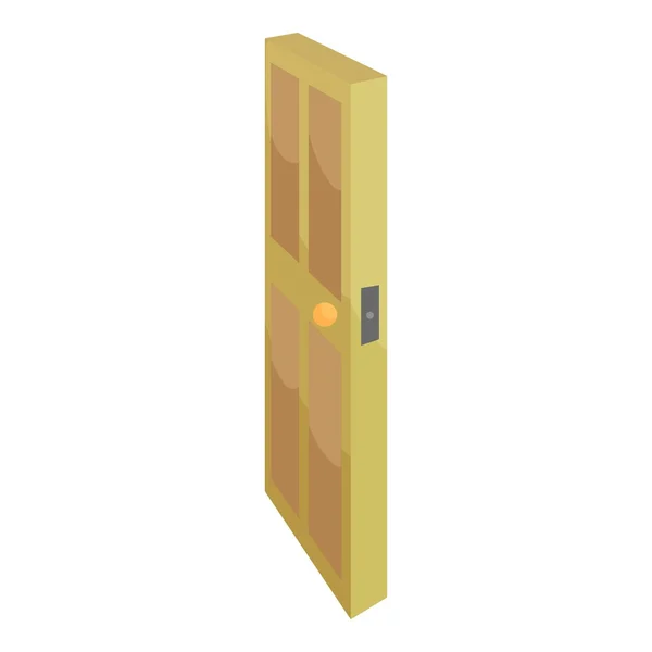 Icône de porte de chambre, style dessin animé — Image vectorielle