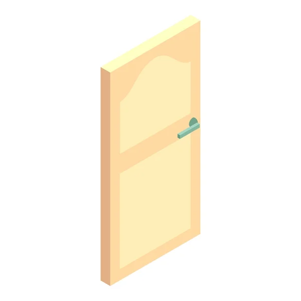 Icono de puerta blanca, estilo de dibujos animados — Vector de stock