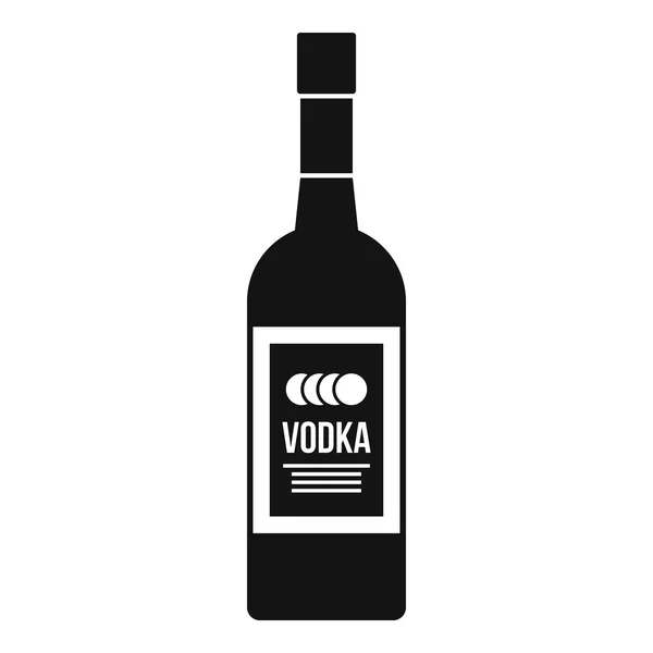 Butelka wódki ikony, prosty styl — Wektor stockowy