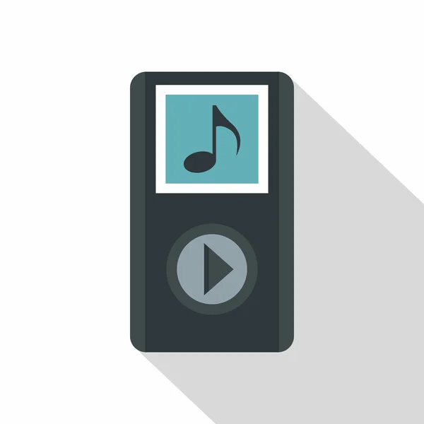 Audio-Player-Symbol, flacher Stil — Stockvektor