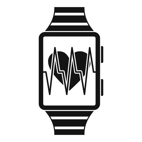Smartwatch com ícone de aplicativo esportivo, estilo simples — Vetor de Stock