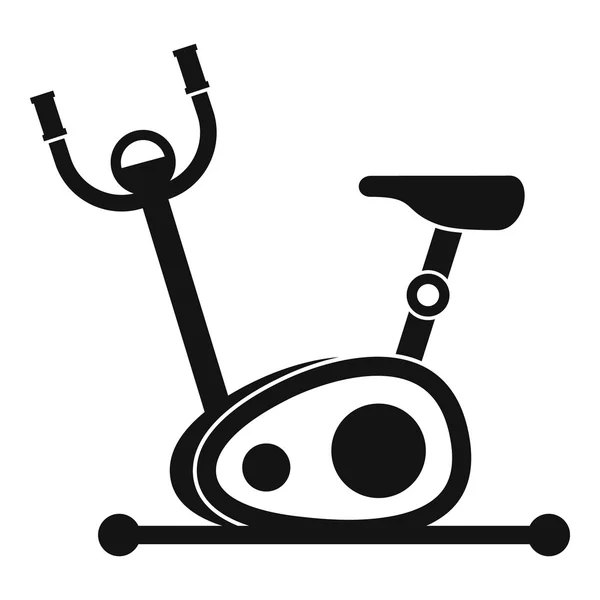 Bicicleta de ejercicio icono, estilo simple — Archivo Imágenes Vectoriales