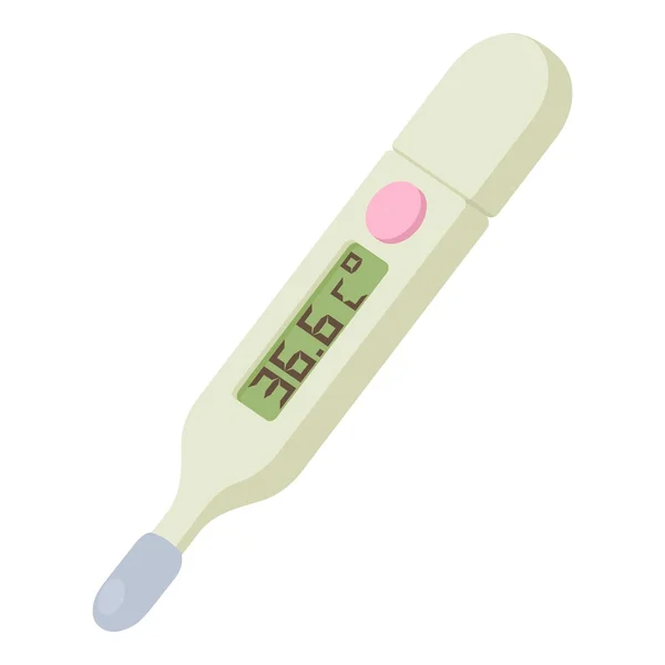 Medical thermometer icon, isometric 3d style — Stock Vector