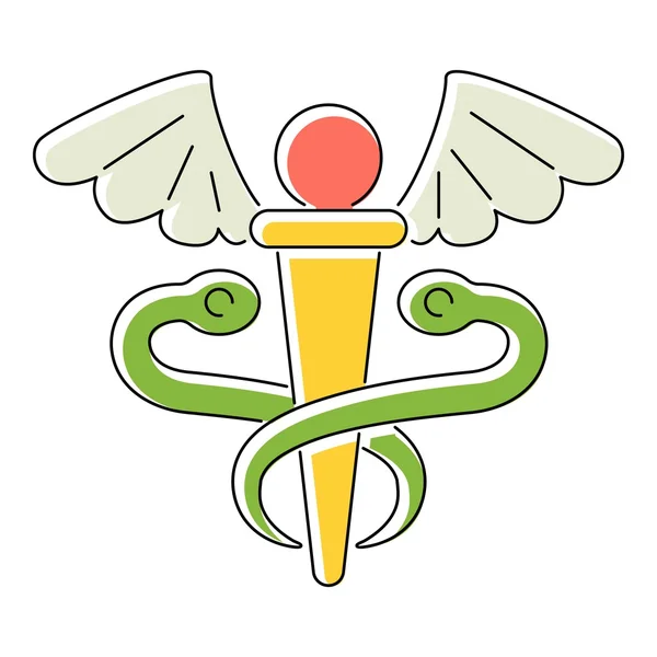 Icono de medicina de signo, estilo plano — Vector de stock
