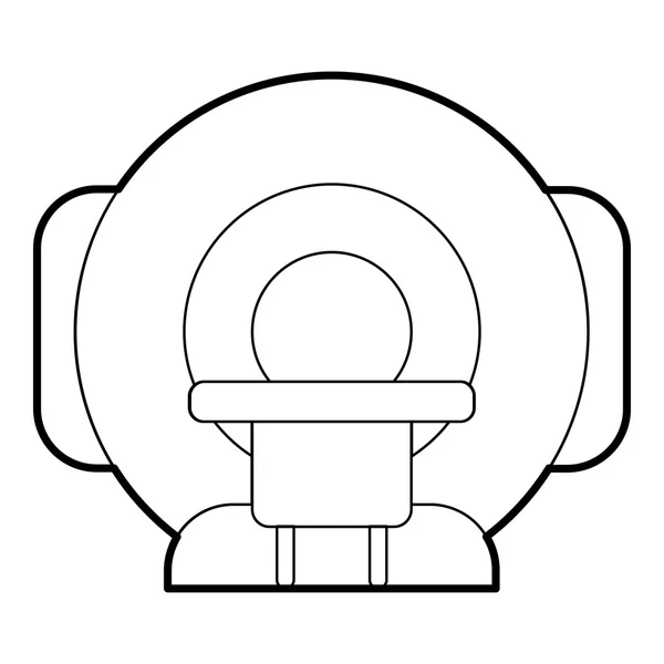 Icono del tomógrafo, estilo del esquema — Vector de stock
