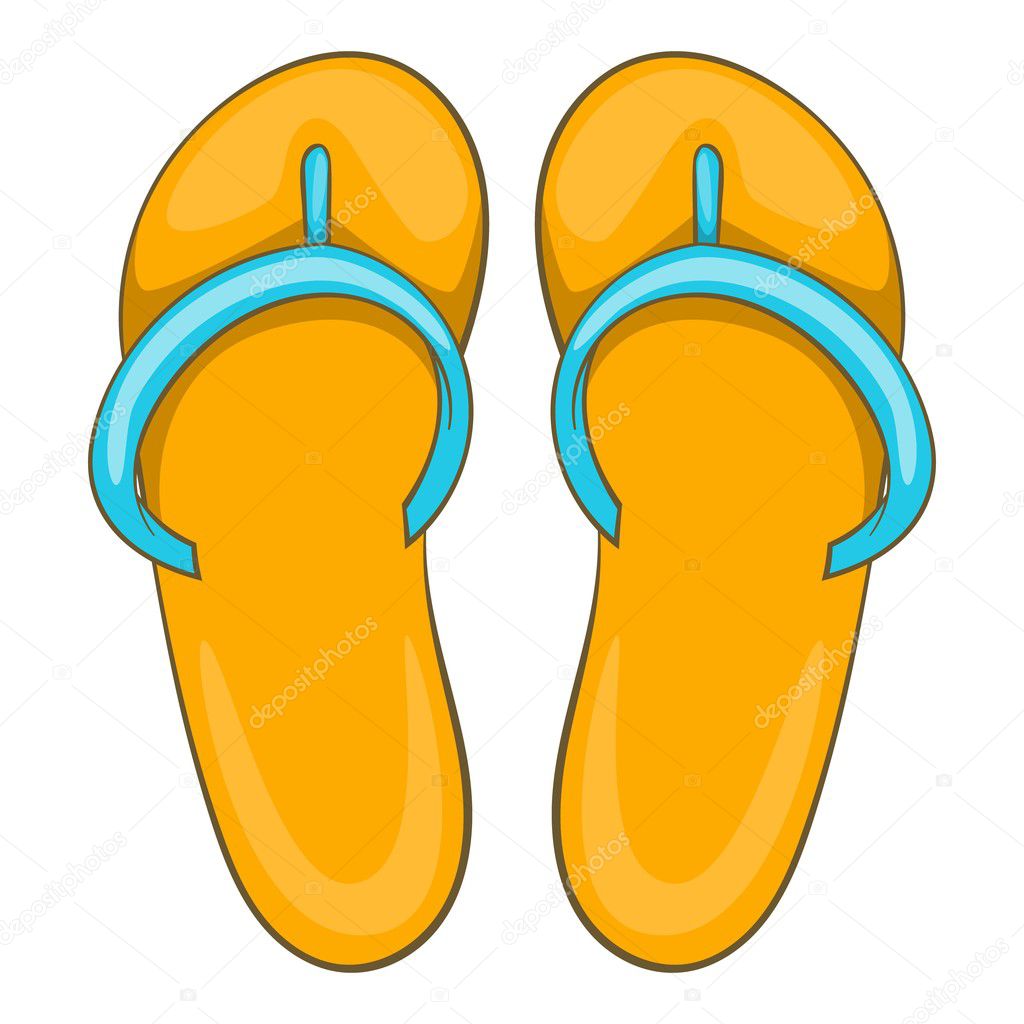 Slippers icon, cartoon style Image by ©ylivdesign #127393560