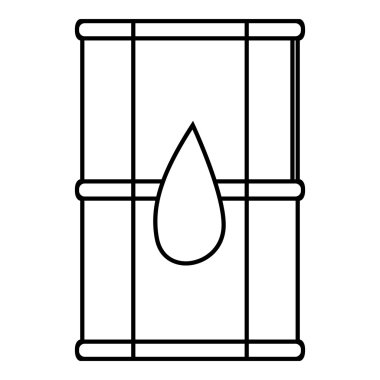 Taşıma tankı yağ simgesi, anahat stili