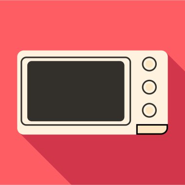 Mikrodalga simgesi, düz stil