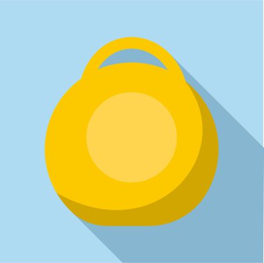 Sarı ağırlık simgesi, düz stil